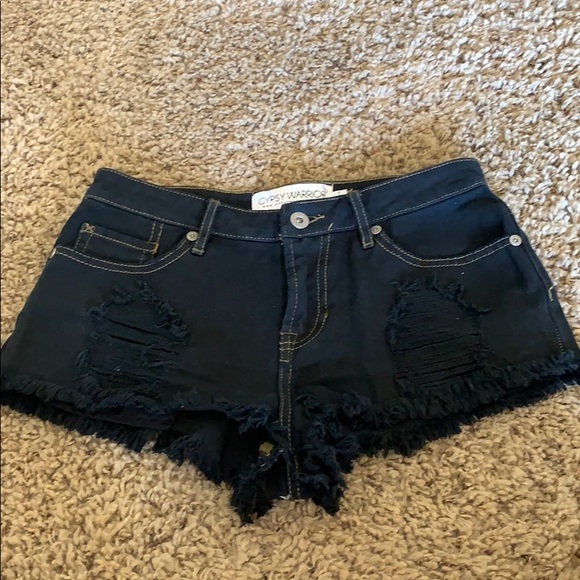 Dolls Kill Pants - Black Dolls kill high waisted shorts size 1 Dolls Kill Pants - Black Dolls kill high waisted shorts size 1